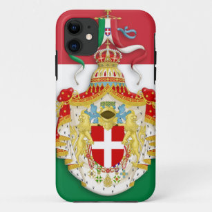 Italian Flag with insignia of the Kingdom of Italy iPhone 11 Case