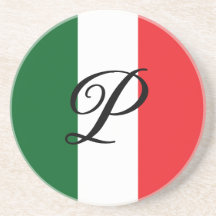 Italian Flag with Monogram