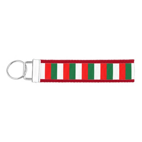 Italian Flag Wrist Keychain