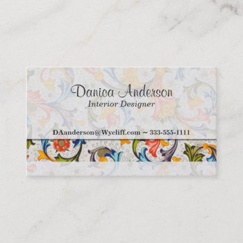 Italian Florentine Business Card by K2Pphotography at Zazzle