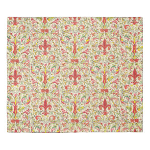 Italian Florentine Fleur de Lis Pattern Duvet Cover