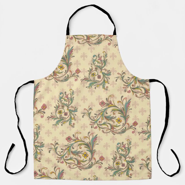 Italian Florentine Flourishes Apron (Front)