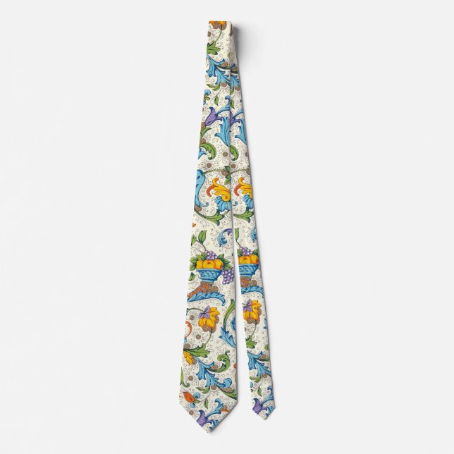 Italian Florentine Flourishes Neck Tie (Front)