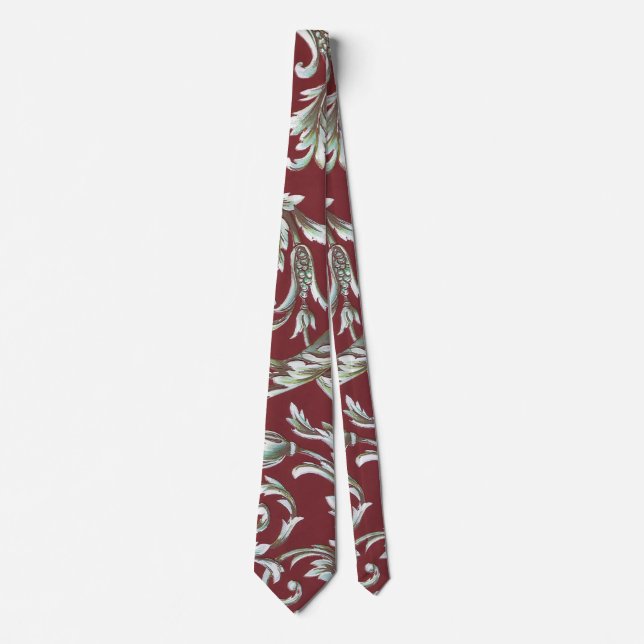 Italian Florentine Flourishes Neck Tie (Front)