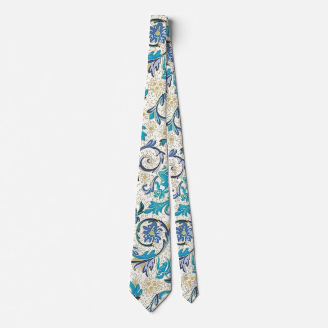 Italian Florentine Flourishes Neck Tie (Front)