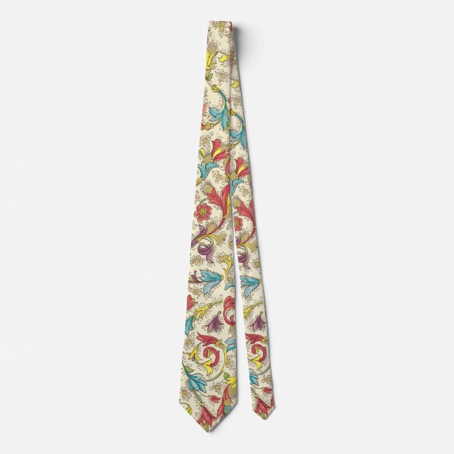 Italian Florentine Flourishes Neck Tie (Front)
