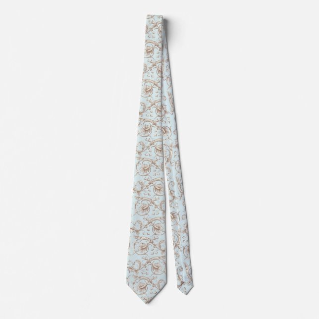 Italian Florentine Flourishes Neck Tie (Front)