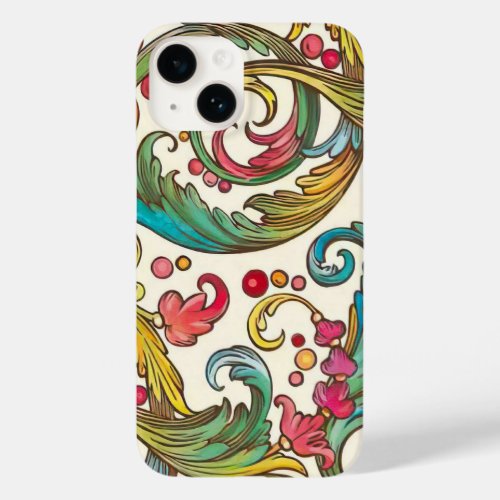 Italian Florentine Flourishes Pattern Case_Mate iPhone 14 Case