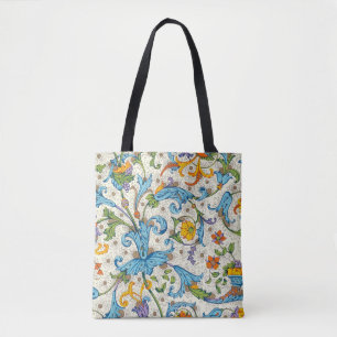 Italian Florentine Flourishes Pattern Tote Bag