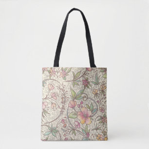Italian Florentine Flourishes Pattern Tote Bag