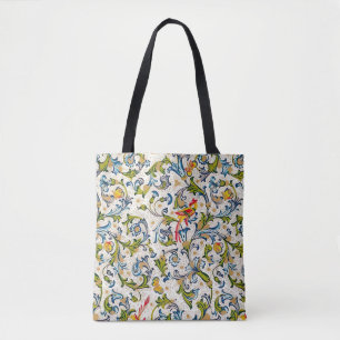 Italian Florentine Flourishes Pattern Tote Bag