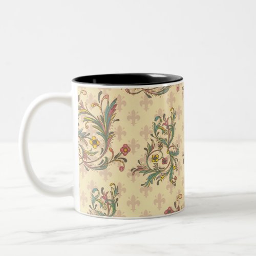 Italian Florentine Flourishes Two_Tone Coffee Mug