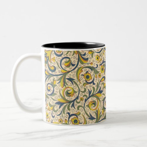 Italian Florentine Flourishes Two_Tone Coffee Mug