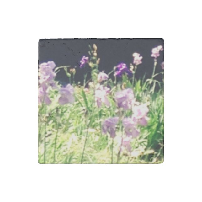 Italian Flowers Stone Magnet (Front)