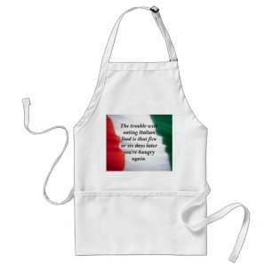 Italian Food.... Adult Apron