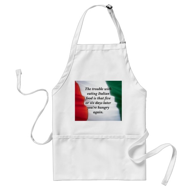Italian Food.... Adult Apron (Front)