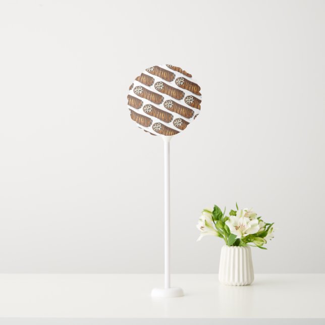 Italian Food Bakery Pastry Chocolate Chip Cannoli Balloon (In Situ)