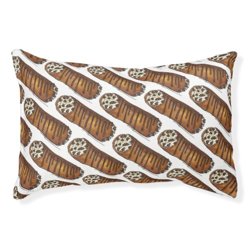 Italian Food Bakery Pastry Chocolate Chip Cannoli Pet Bed