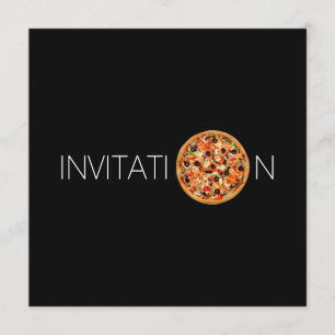 Italian Food Dinner Lunch Chef  Pizza Restaurant Invitation