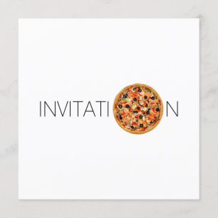 Italian Food Dinner Lunch Chef Pizza Restaurant Invitation