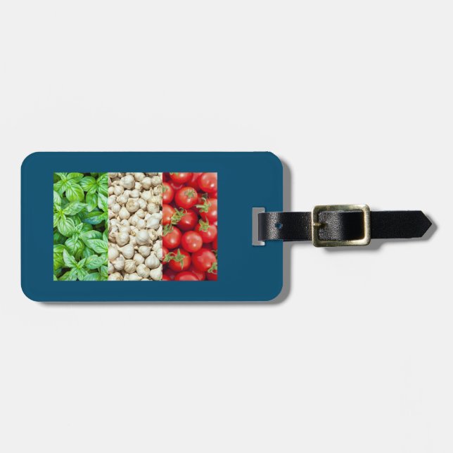 Italian Food Flag Luggage Tag (Front Horizontal)