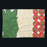 Italian Food Kitchen Towel<br><div class="desc">Pasta is the favorite foundation for a family meal. Get this delicious design on towels, aprons, and shirts for the perfect gift.</div>