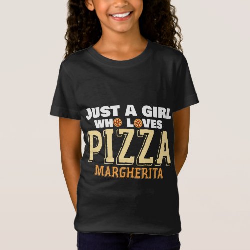 Italian Food Love Girl Pizzeria Foodie Margherita  T_Shirt