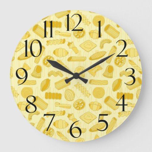 Italian Food Lover Pizza Restaurant Pasta Chef Large Clock