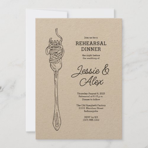 Italian Food Party Invitation