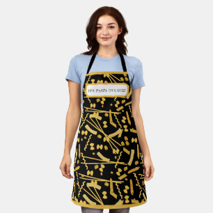 Italian food, pasta pattern apron