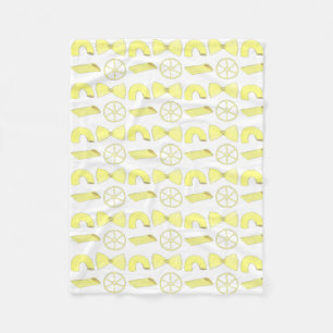 Italian Food Pasta Shapes Macaroni Penne Foodie Fleece Blanket