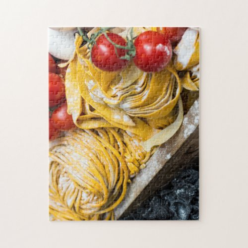 Italian Food Pasta Tomato Basil Jigsaw Puzzle