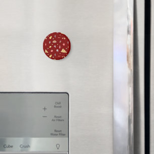 Italian food pattern. Seamless Italian foods  Magnet