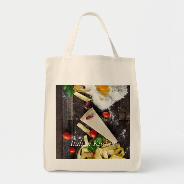 Italian Food Personalize Text Tote Bag (Front)