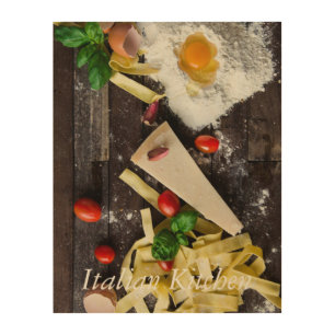 Italian Food Personalize Text Wood Wall Decor
