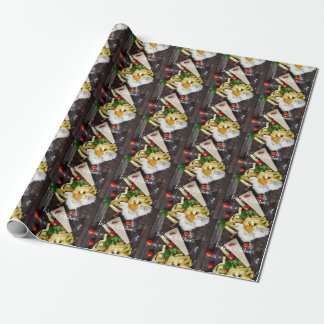 Italian Food Personalize Text Wrapping Paper