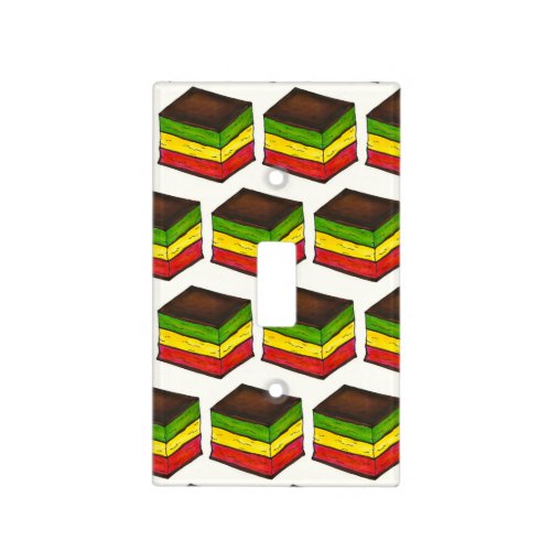 Italian Food Rainbow Tricolor Seven Layer Cookies Light Switch Cover