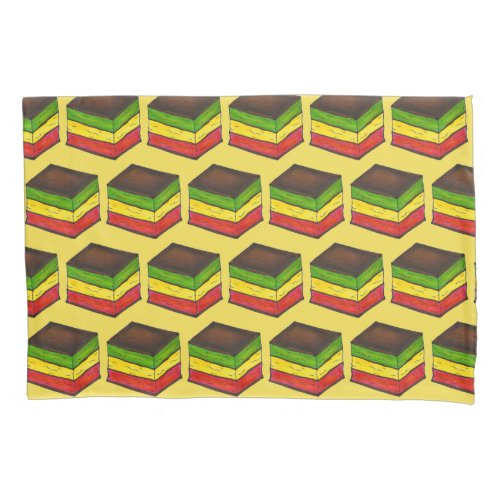 Italian Food Rainbow Tricolor Seven Layer Cookies Pillow Case