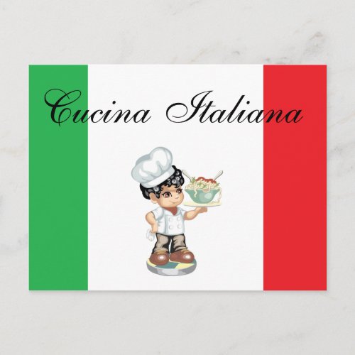 Italian Food Recipe Card