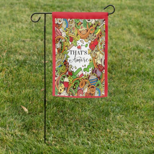 Italian Food - See Back Garden Flag
