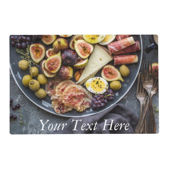 Italian Food Selection Placemat (Back)