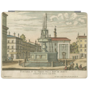 Italian Fountain in Town Square by Falda iPad Smart Cover