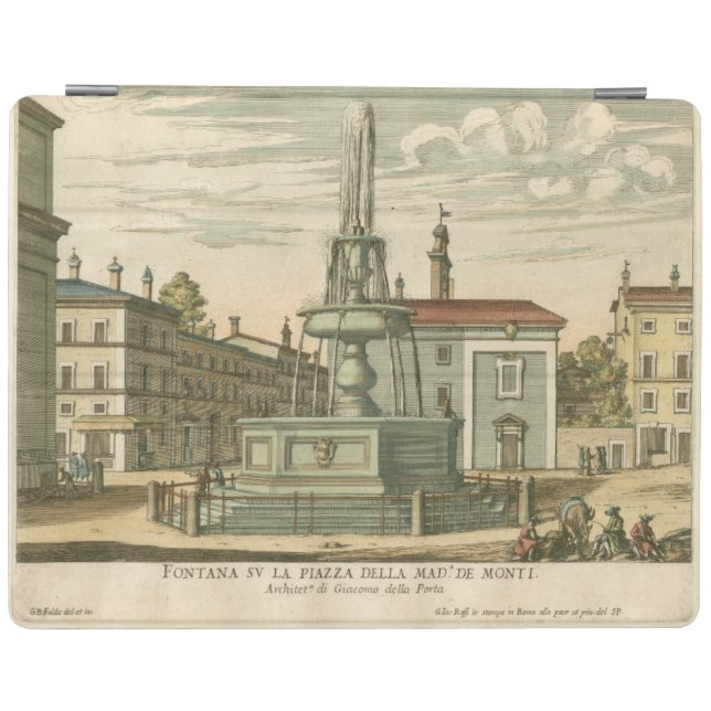 Italian Fountain in Town Square by Falda iPad Smart Cover (Horizontal)