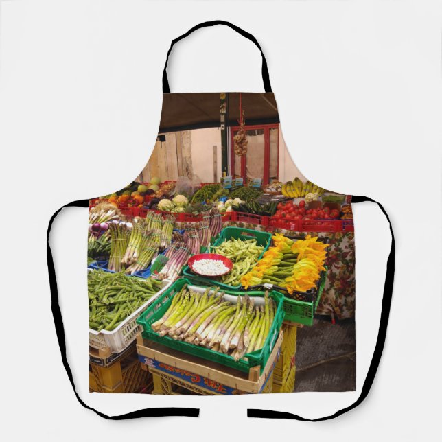 Italian Fruit and Veg Market stall in Pisa Apron (Front)