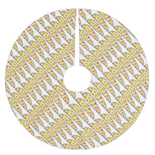 Italian Fruit Cake Biscotti Holiday Christmas Brushed Polyester Tree Skirt