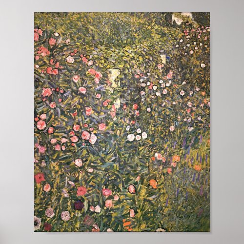 Italian Garden By Gustav Klimt Poster