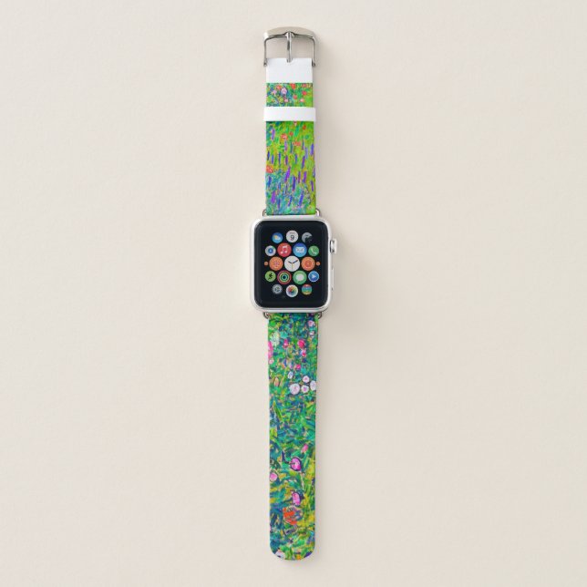 Italian Garden, Gustav Klimt Apple Watch Band (Front)
