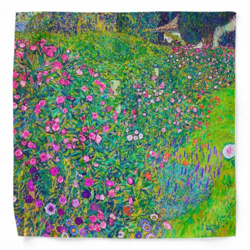 Italian Garden Gustav Klimt Bandana