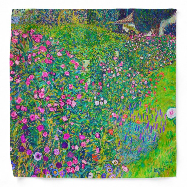 Italian Garden, Gustav Klimt Bandana (Front)
