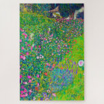 Italian Garden, Gustav Klimt Jigsaw Puzzle<br><div class="desc">Gustav Klimt (July 14, 1862 – February 6, 1918) was an Austrian symbolist painter and one of the most prominent members of the Vienna Secession movement. Klimt is noted for his paintings, murals, sketches, and other objets d'art. In addition to his figurative works, which include allegories and portraits, he painted...</div>